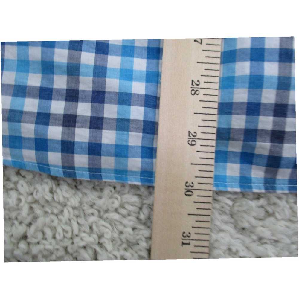 Vintage Mens Classic Preppy Plaid Cotton Outdoor … - image 7