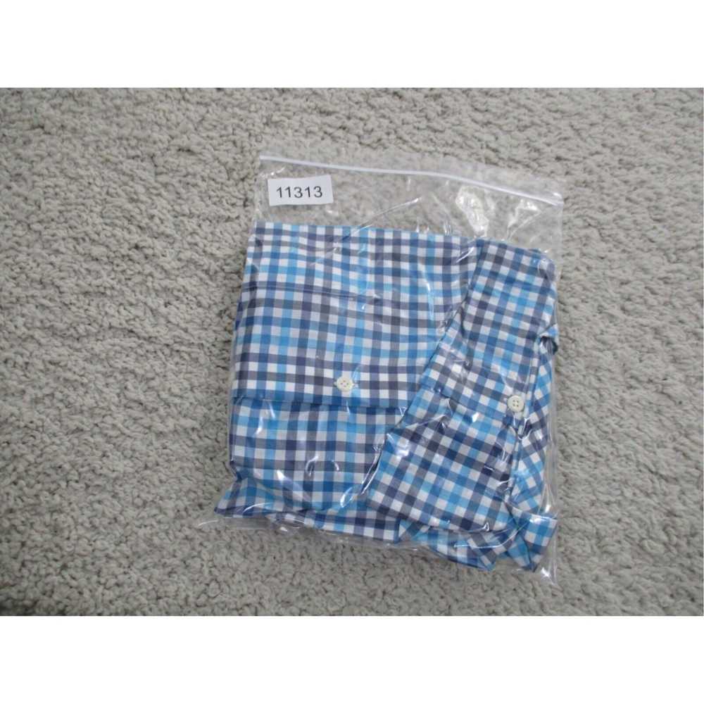 Vintage Mens Classic Preppy Plaid Cotton Outdoor … - image 8