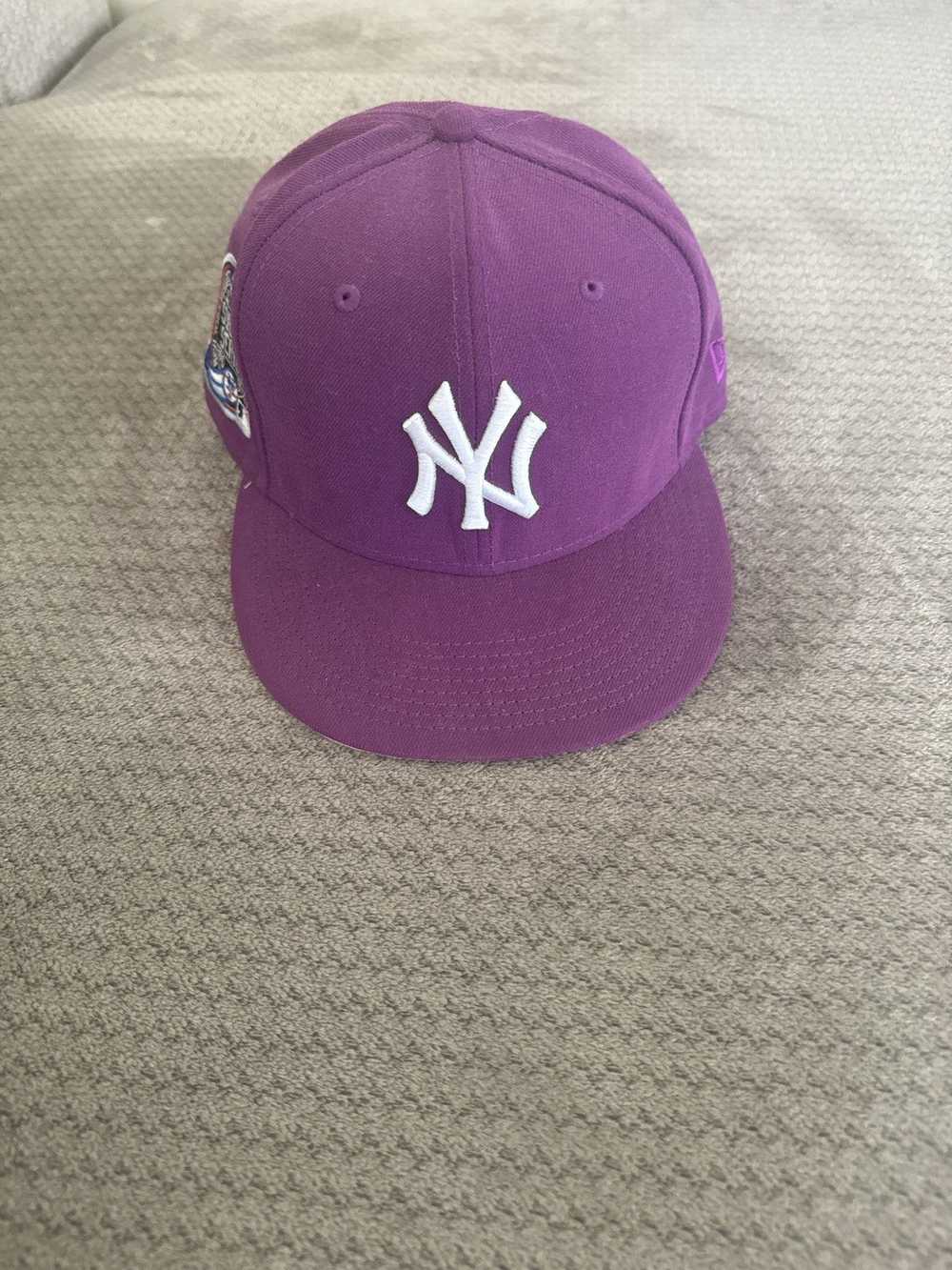 Hat Club × New Era Purple Cap Pink Brim Fitted - image 1