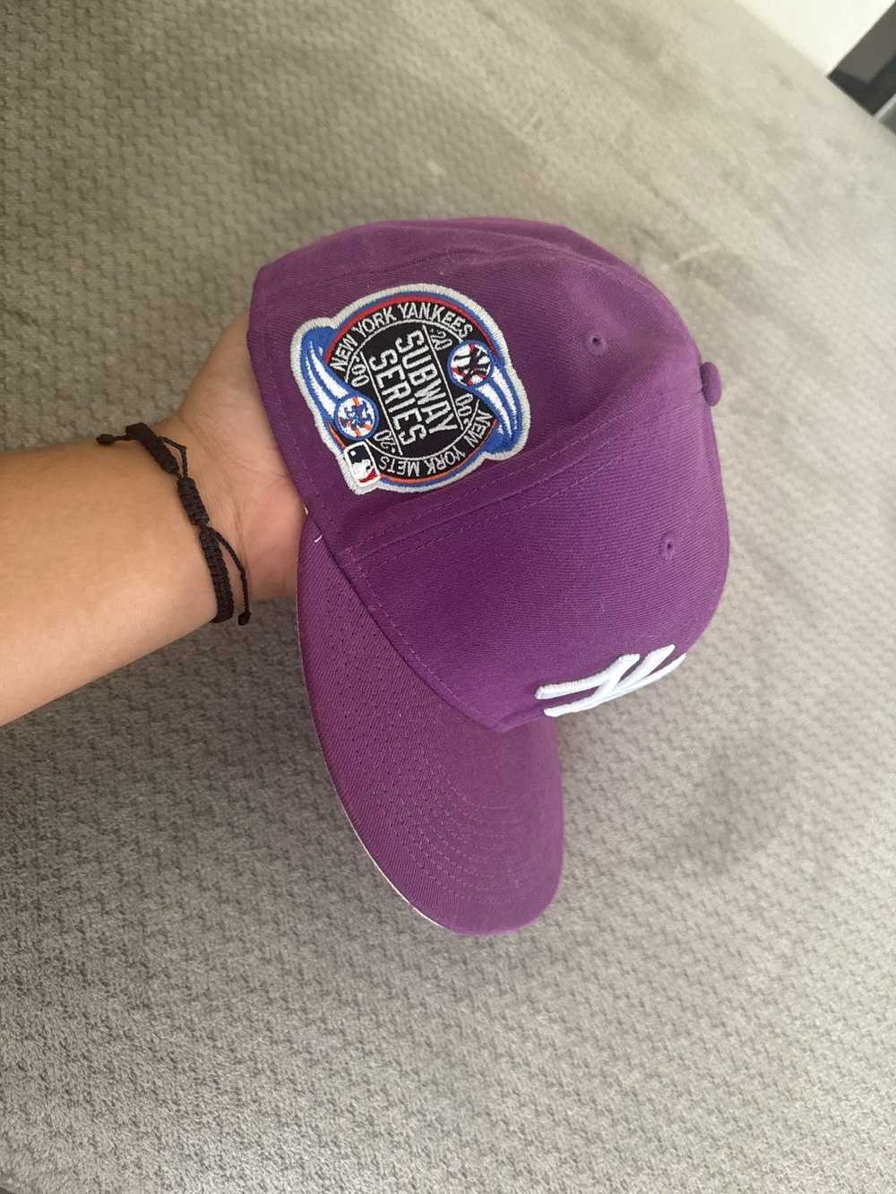 Hat Club × New Era Purple Cap Pink Brim Fitted - image 2