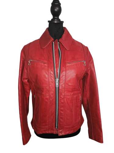 Schott × Vintage Vintage Schot Red Leather Single 