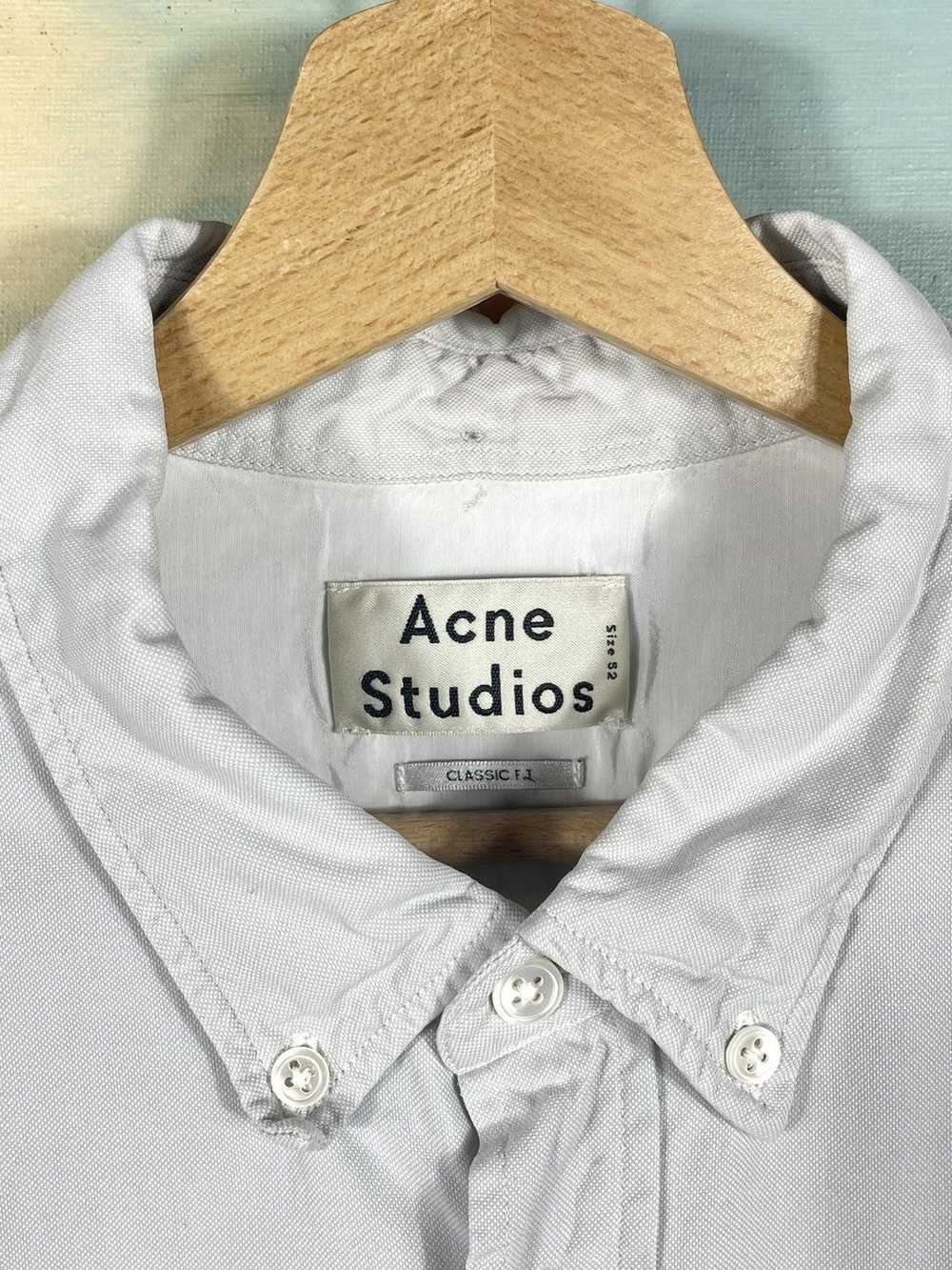 Acne Studios × Designer × Luxury Grey Button Ups … - image 5