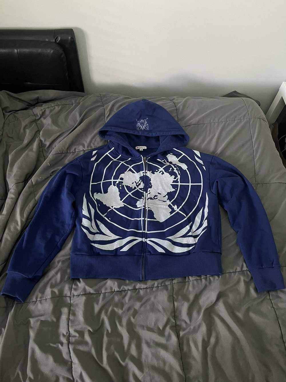 Japanese Brand × Streetwear Blue warpaint jacket - image 1