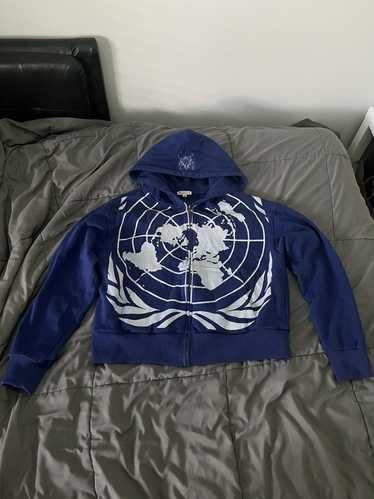 Japanese Brand × Streetwear Blue warpaint jacket - image 1