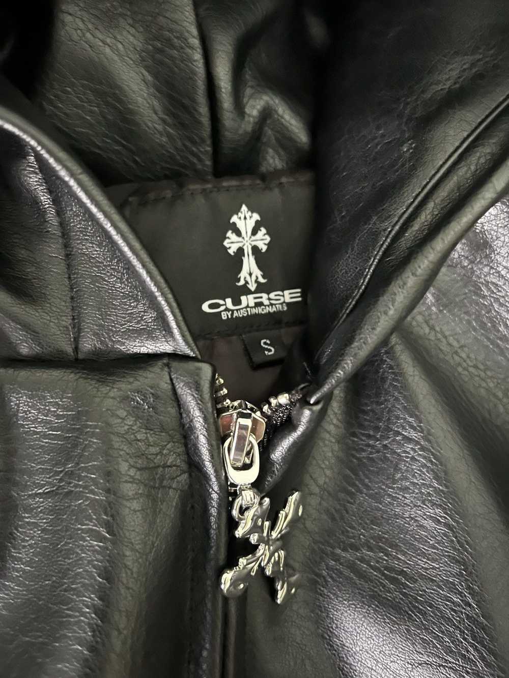 Japanese Brand × Streetwear Leather onlycurse jac… - image 3