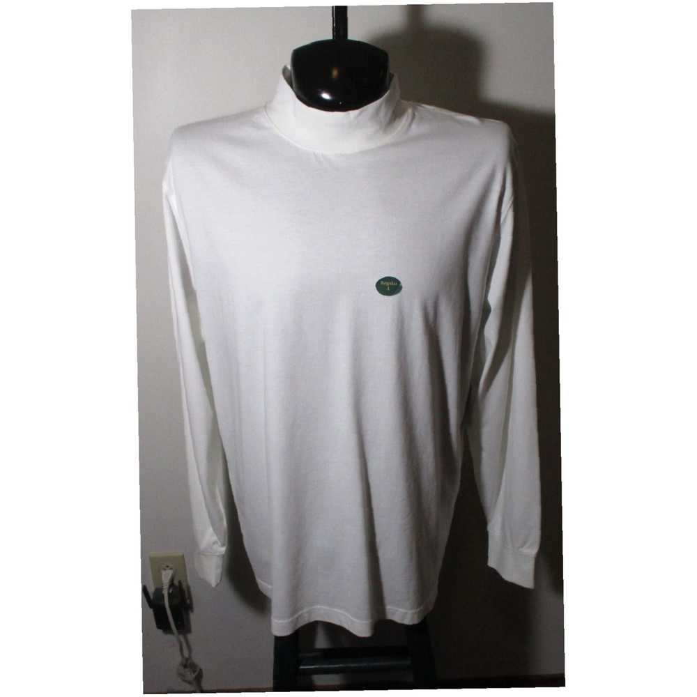 Vintage Authentic L.L. Bean White Long Sleeve Moc… - image 1