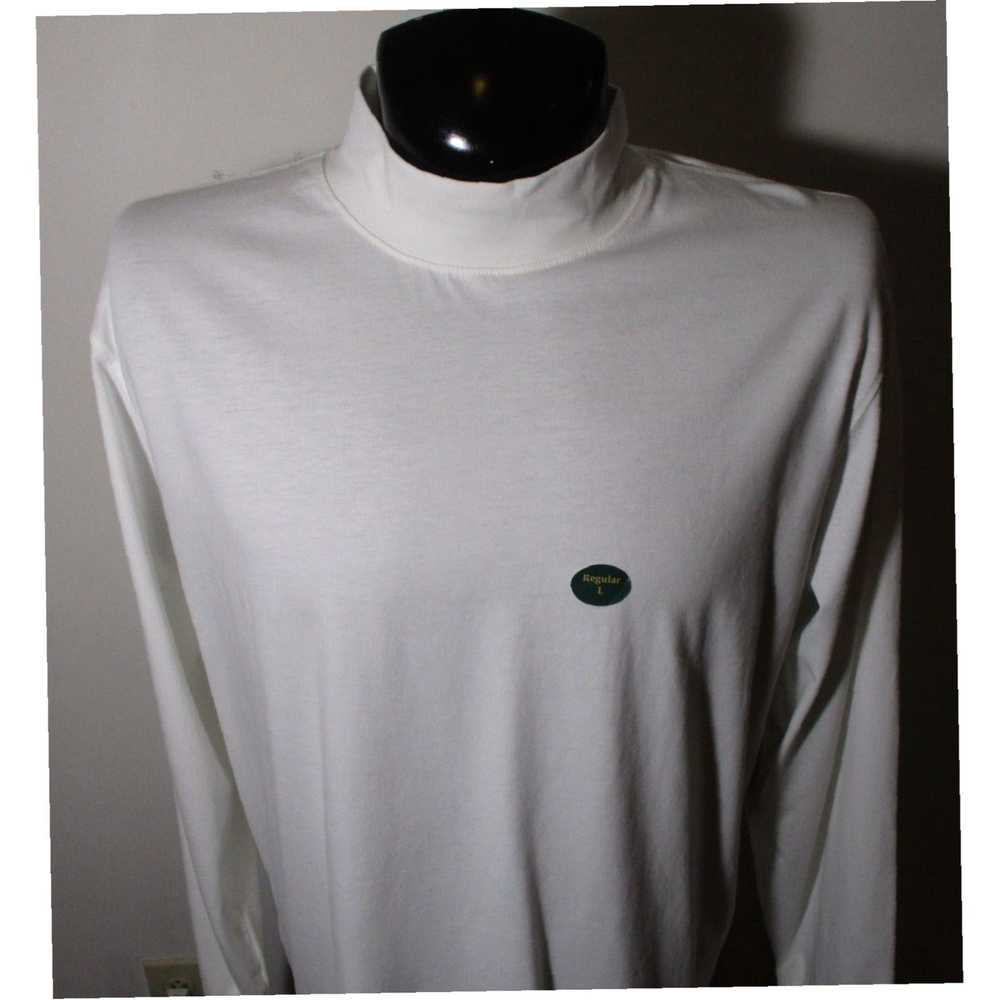 Vintage Authentic L.L. Bean White Long Sleeve Moc… - image 2