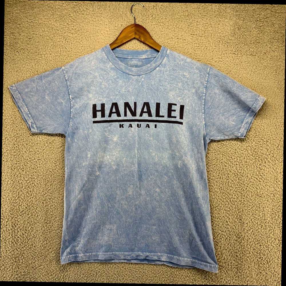 Vintage Men's Small Stone Washed Blue Hanalei Kau… - image 1