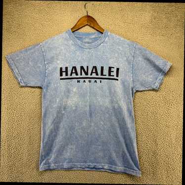 Vintage Men's Small Stone Washed Blue Hanalei Kau… - image 1