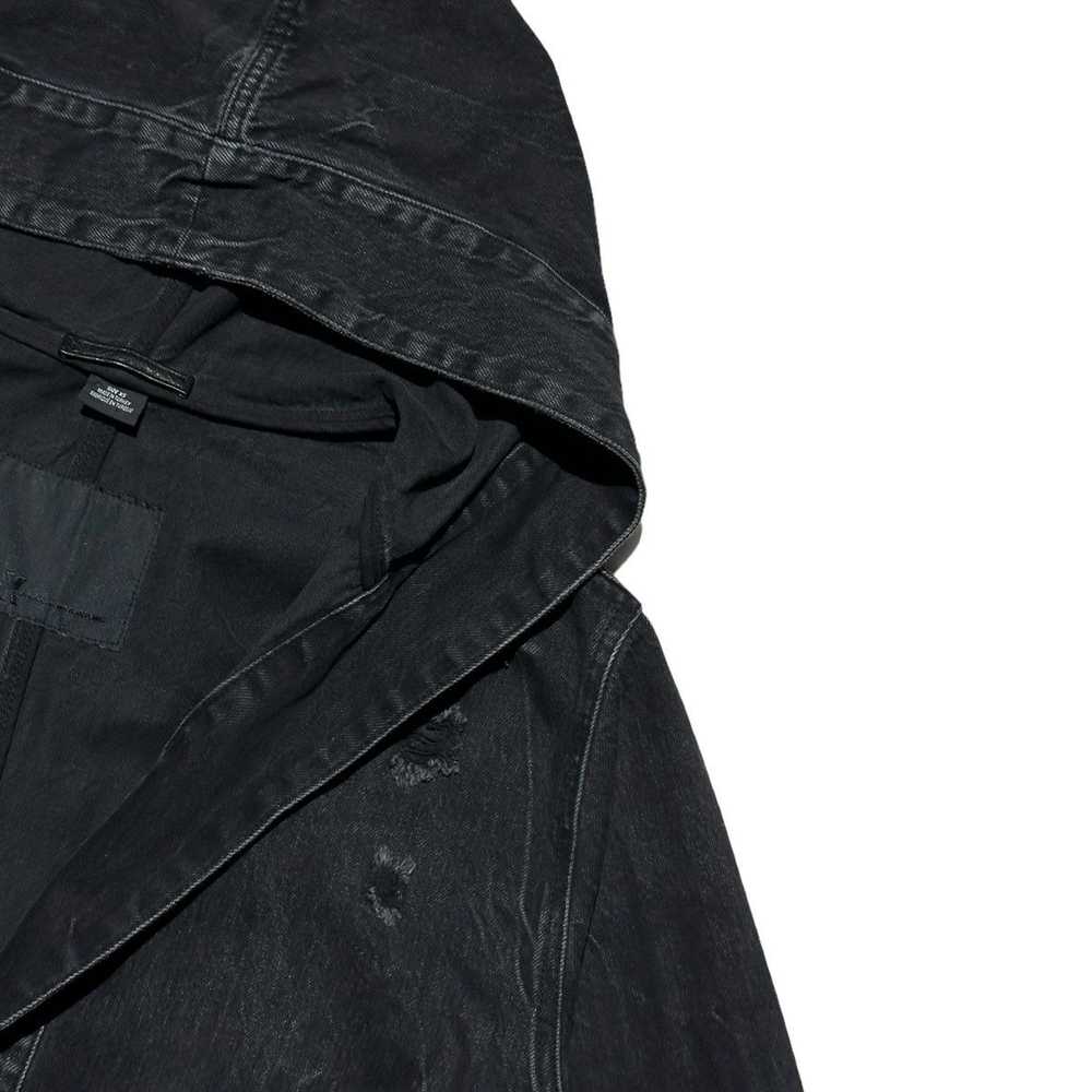 Alexander Wang Oversized hooded distressed denim … - image 2