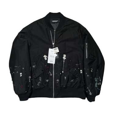 Undercover $3,580 hand beaded bomber jacket ghost 