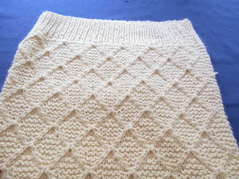 1970s Genuine Aran Wool Fishermans Sweater Handkn… - image 11