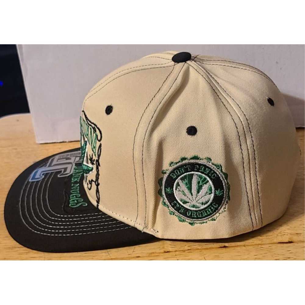 Vintage BEIGE AND BLACK CANNABIS INSPIRED WEED PO… - image 2