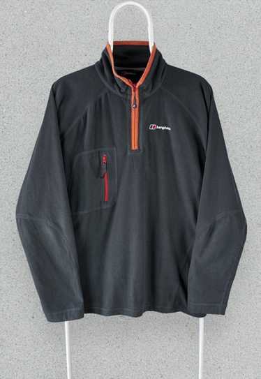 Berghaus Grey 1/4 Zip Fleece Sweatshirt Mens Large