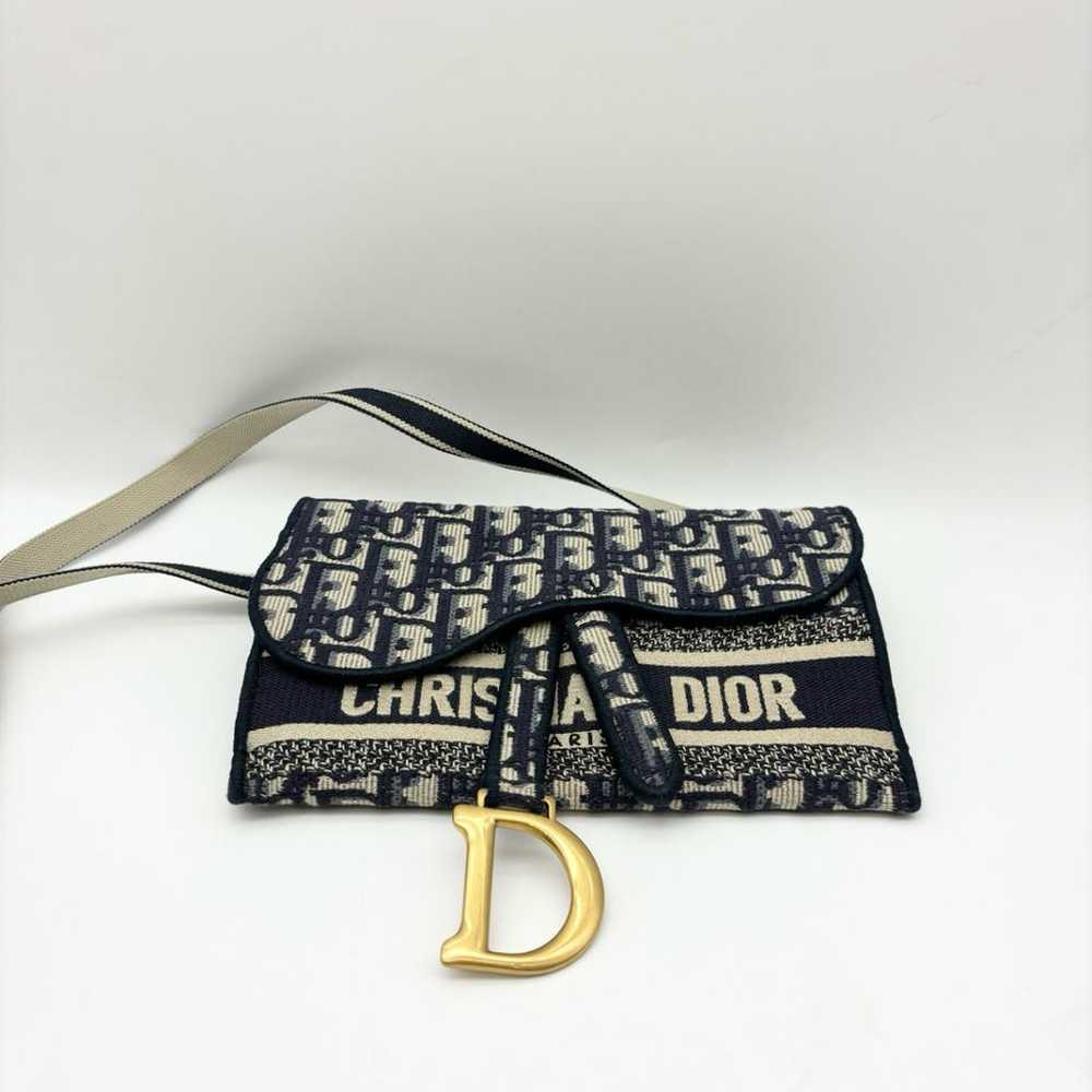 Dior Saddle rectangular cloth handbag - image 6