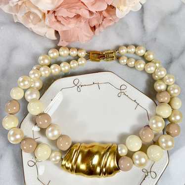 Givenchy Givenchy Vintage 1977 Rare Pearl & Mix C… - image 1