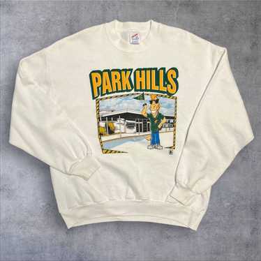 Jerzees Vintage jerzees crewneck white sweater me… - image 1