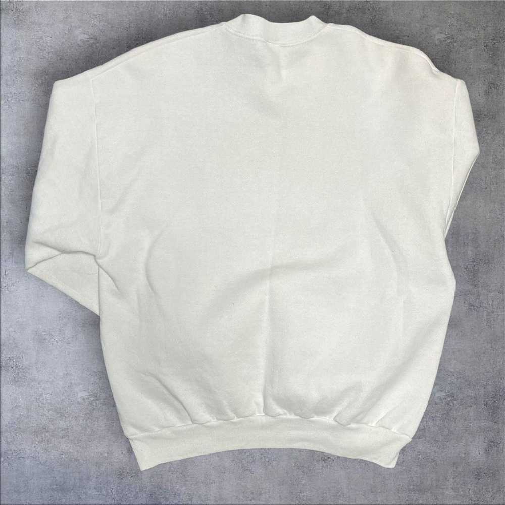 Jerzees Vintage jerzees crewneck white sweater me… - image 2