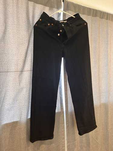 Levi's Black Levi’s Ribcage Straight Pants