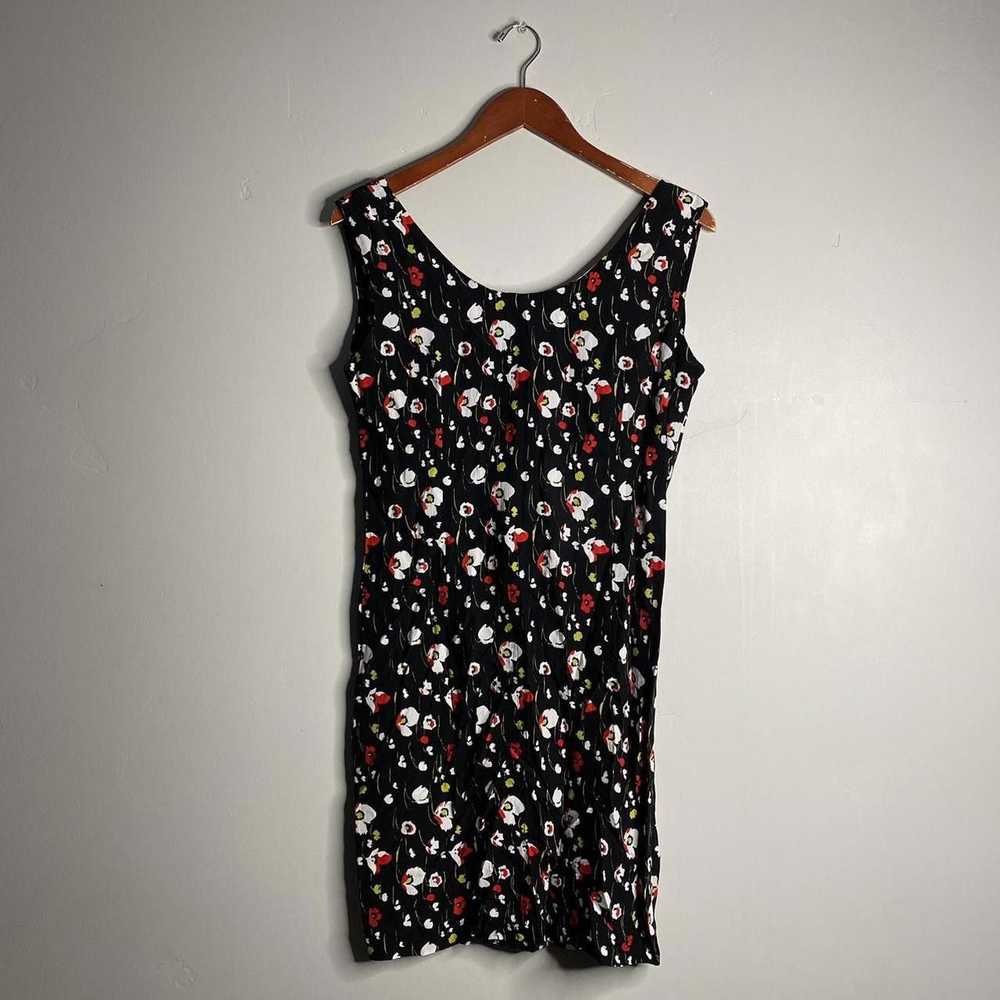 Vintage Y2k Vintage Black Floral Dress - image 1