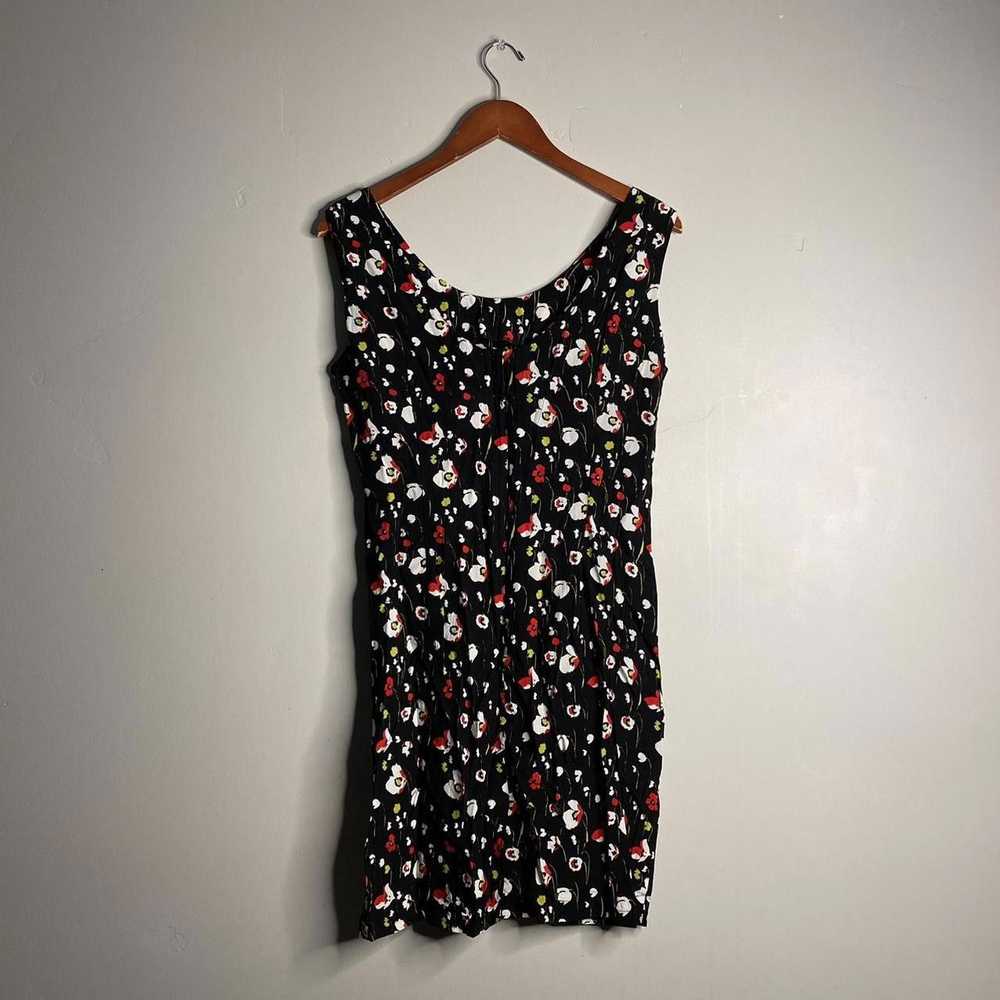 Vintage Y2k Vintage Black Floral Dress - image 2