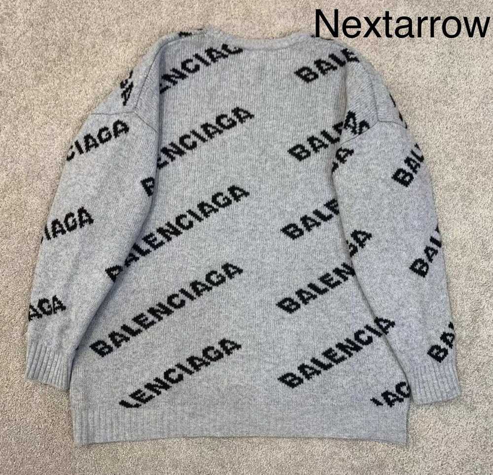 Balenciaga Balenciaga Grey Bullet Curtain Sweater - image 2