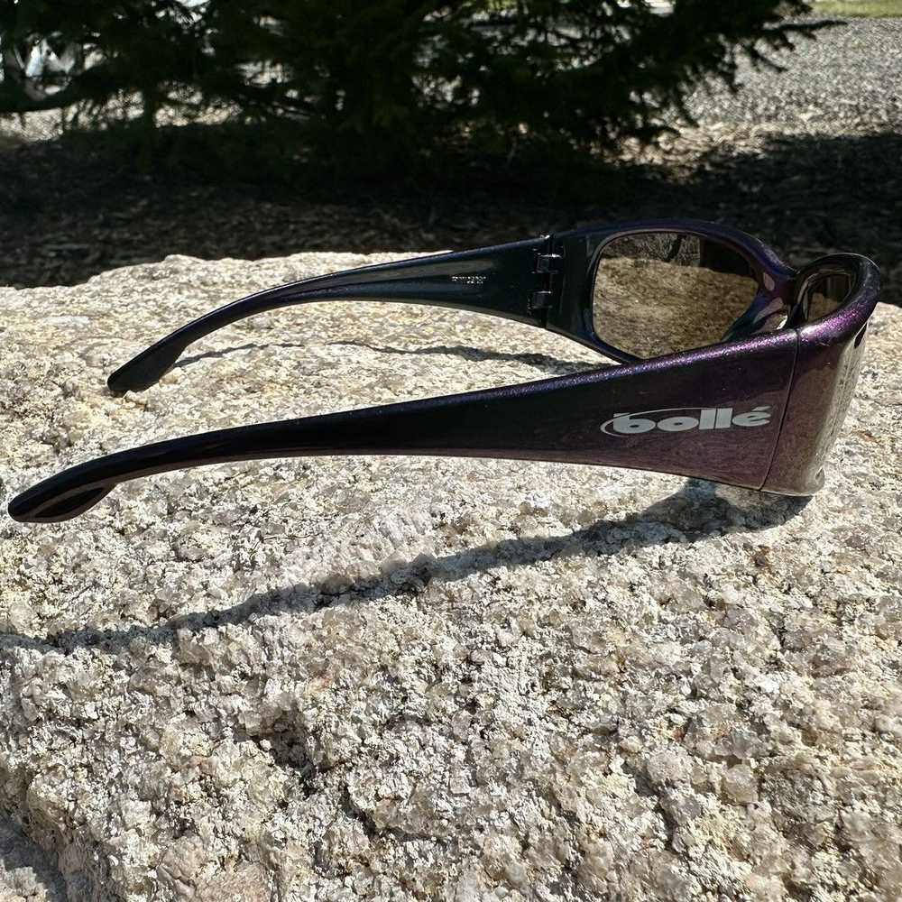 Bolle Bolle Habu Wraparound Sunglasses, Purple/Ir… - image 3