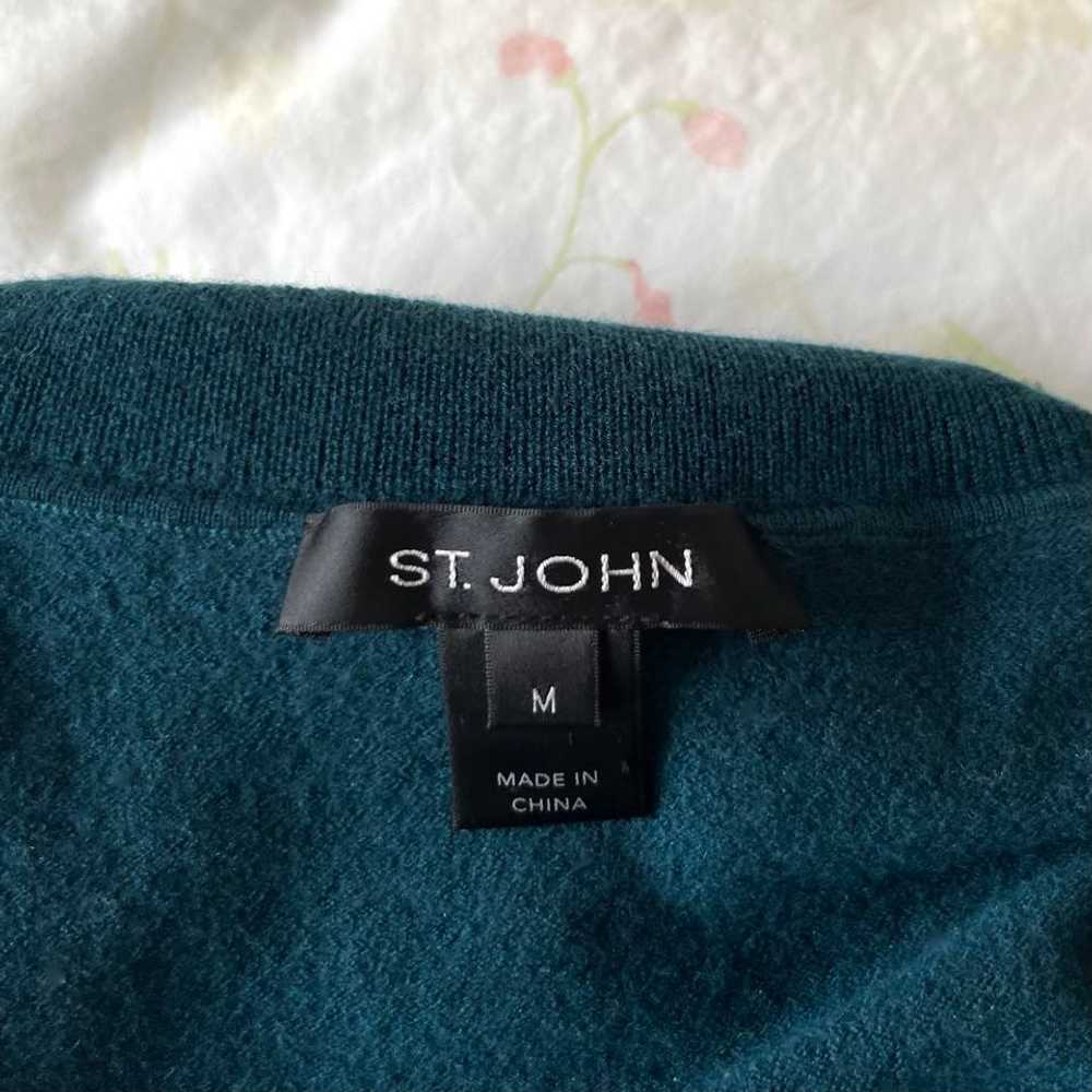 St. John Teal Wool Turtleneck Sweater (M) | Used,… - image 2