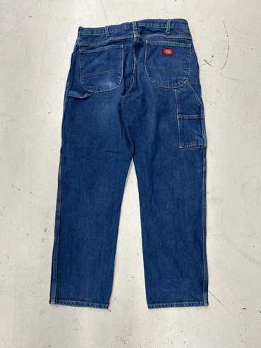 Designer Dickies Cargo Denim Pants - Classic Blue 