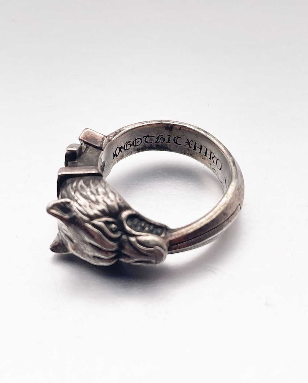 Yohji Yamamoto .950 Silver Wolf Ring - image 4