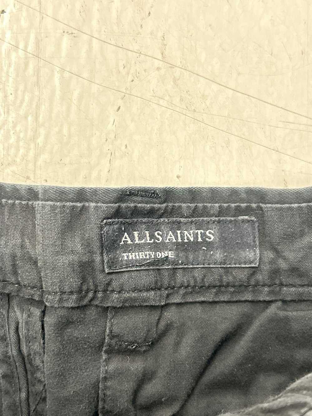 Designer AllSaints Black Slim-Fit Pants for Versa… - image 2