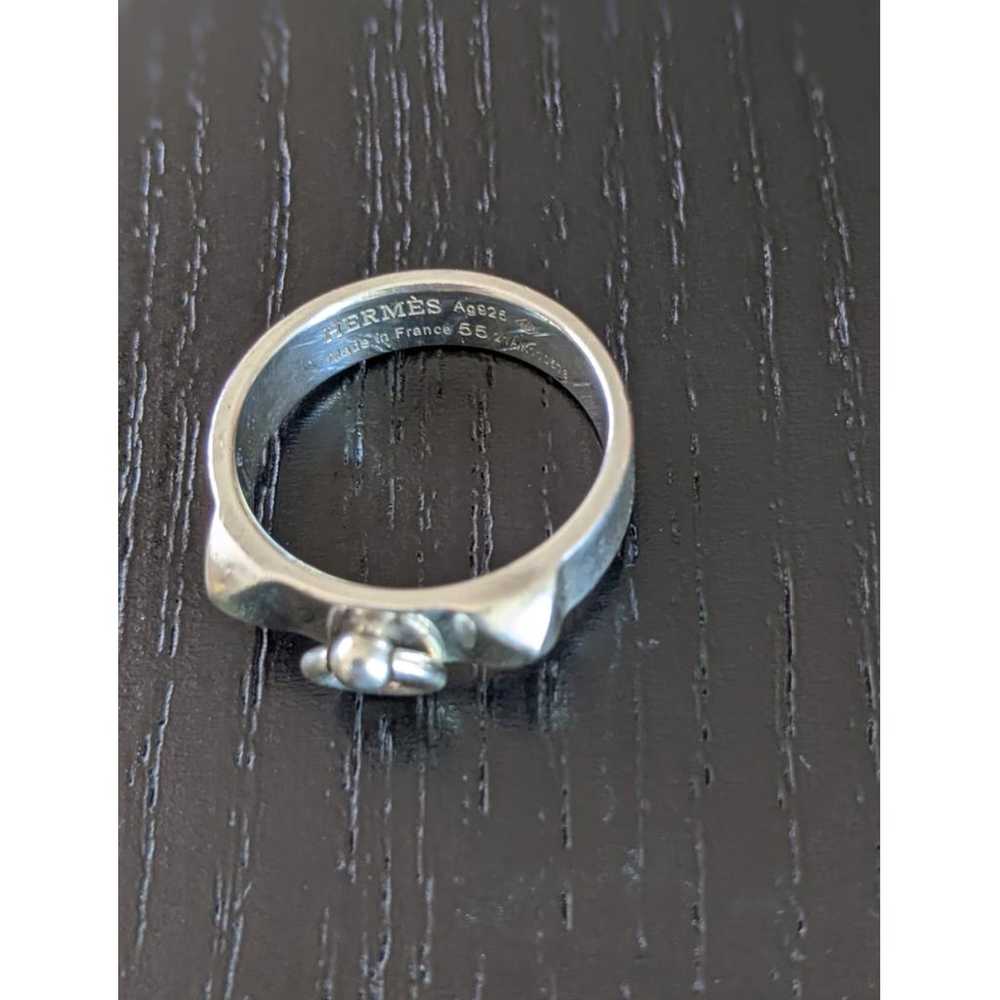 Hermès Collier de chien silver ring - image 6