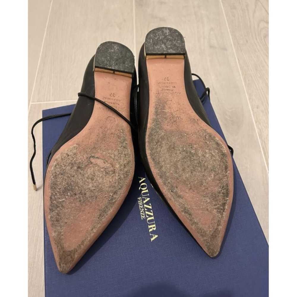 Aquazzura Christy leather ballet flats - image 2