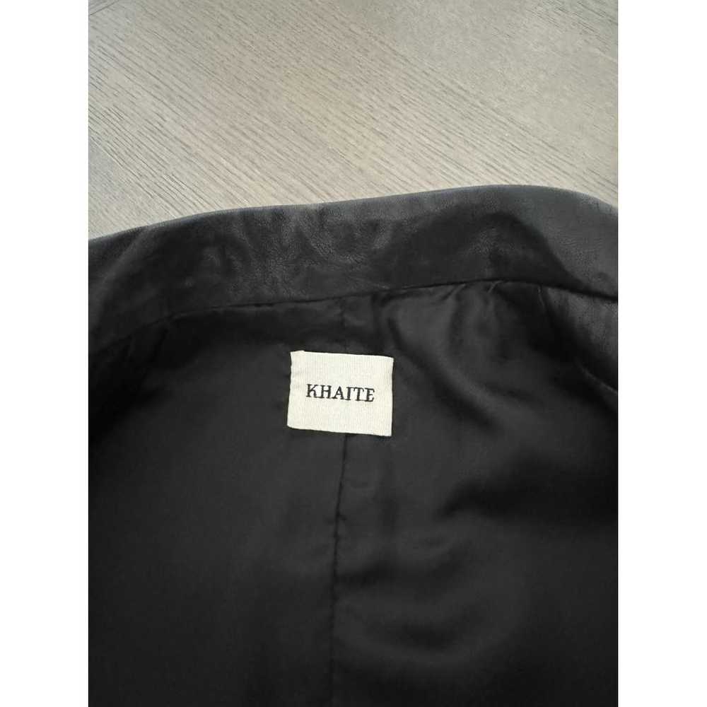 Khaite Leather biker jacket - image 3