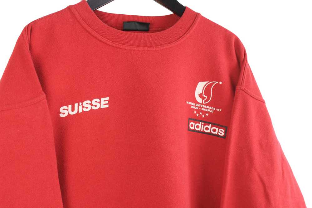 Vintage Swiss Team 1997 Adidas Sweatshirt XLarge - image 3