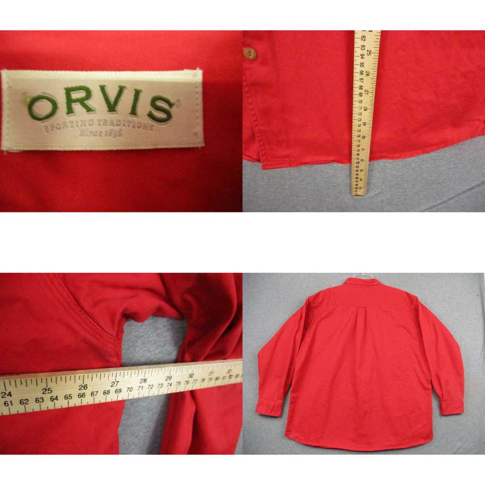 Orvis Orvis Shirt XL Men's Red Long Sleeve Button… - image 4