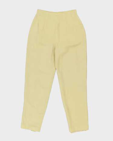 Vintage 90s Donna Morgan Linen Blend Trousers - W… - image 1