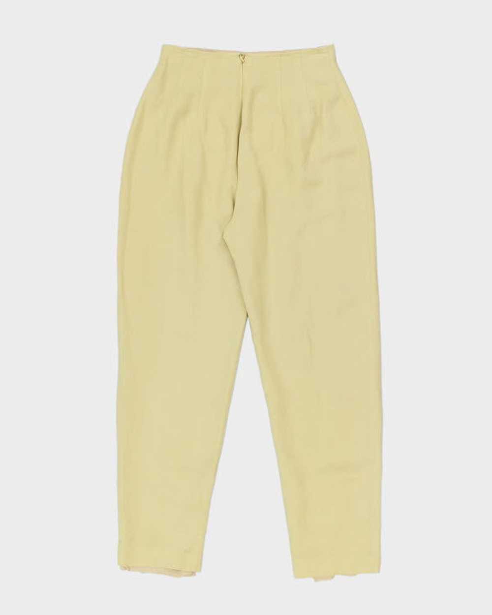 Vintage 90s Donna Morgan Linen Blend Trousers - W… - image 2