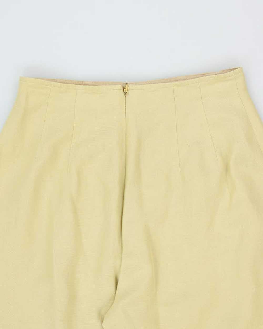 Vintage 90s Donna Morgan Linen Blend Trousers - W… - image 4