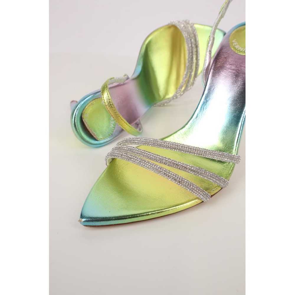 Bettina Vermillon Leather sandal - image 4