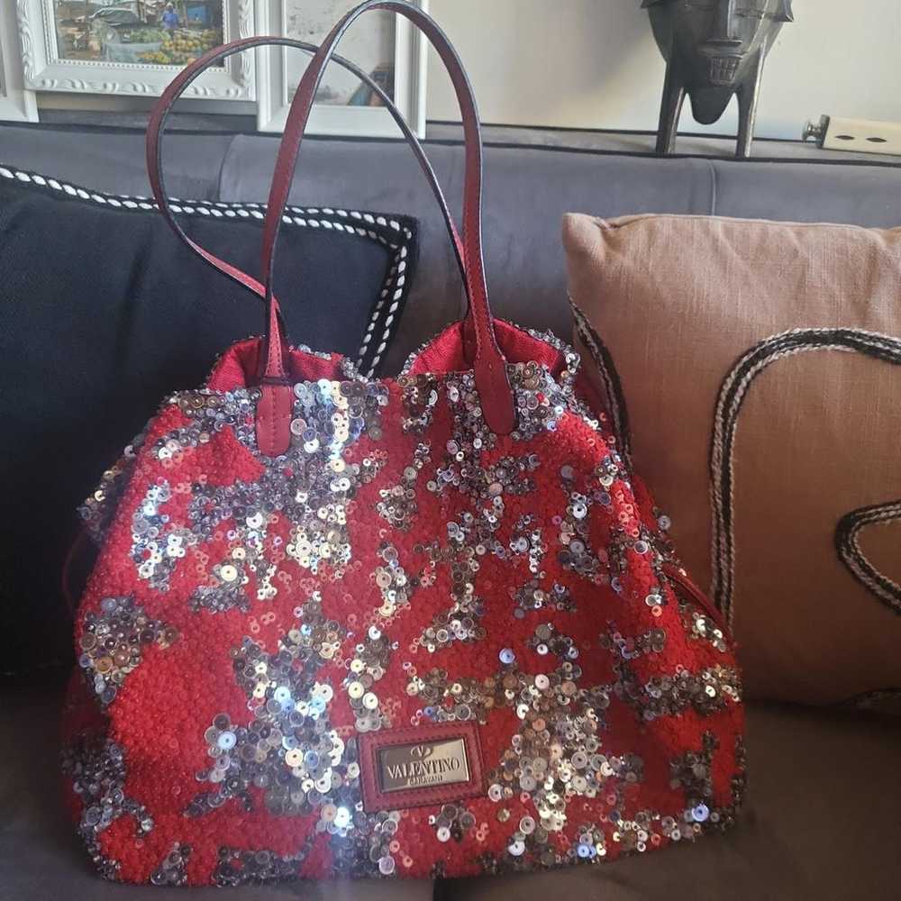 Valentino Garavani Glitter tote - image 10