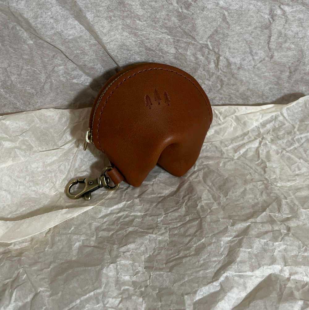 Portland Leather Fortune Cookie Keychain - image 3