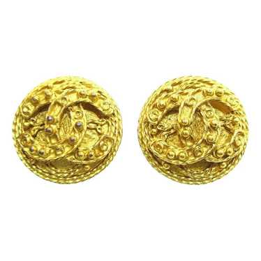 Chanel Yellow gold earrings - image 1