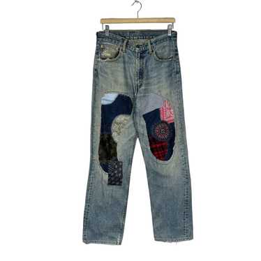 Boro denim pants - Gem