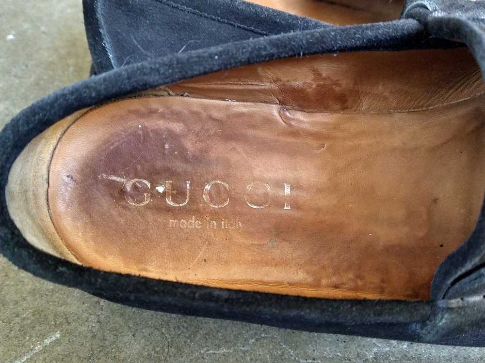 Gucci Gucci Horsebit Loafers Size 8 D Black Suede… - image 7