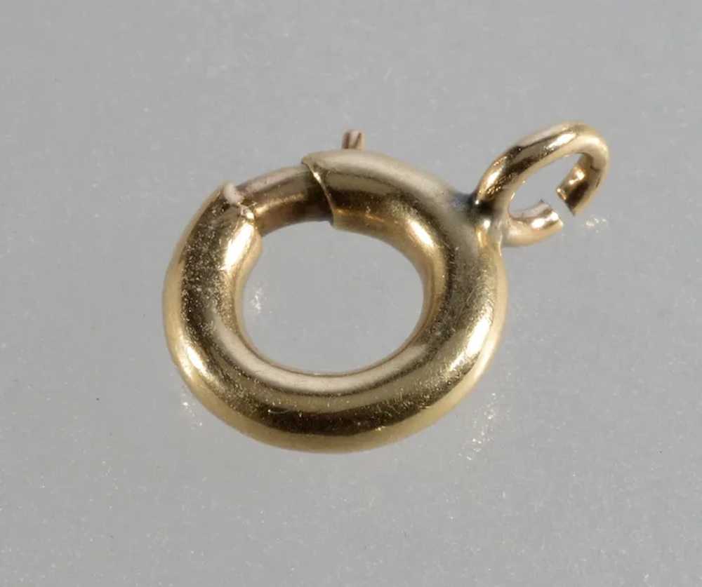 Antique Victorian Large 10K Gold Bolt Clasp 0352 - image 2