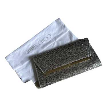 Jimmy Choo Rosetta leather clutch bag