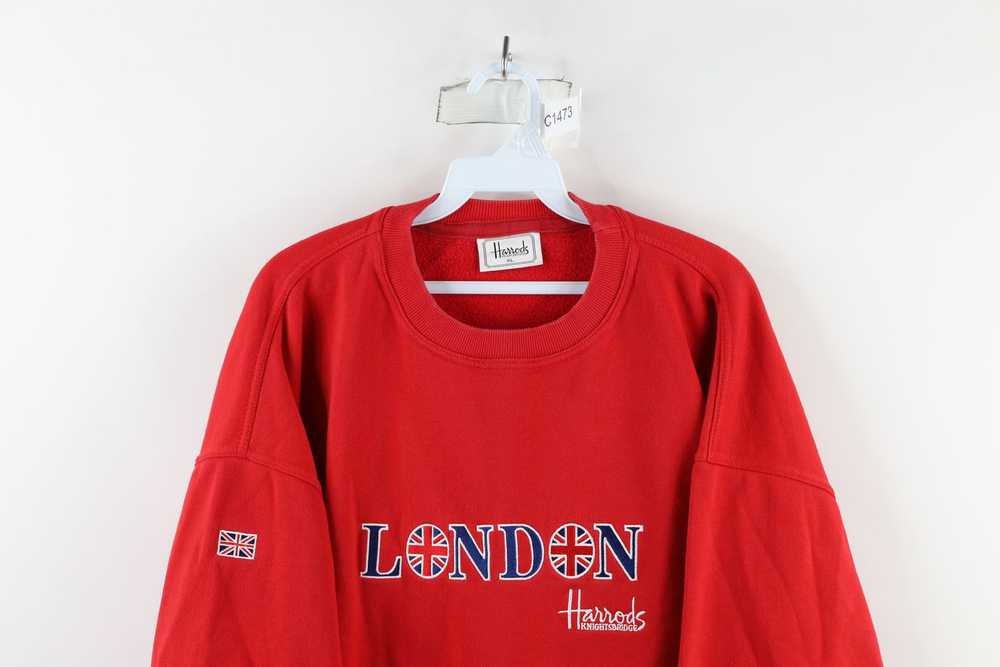 Vintage Vintage 90s Harrods London Spell Out Crew… - image 2