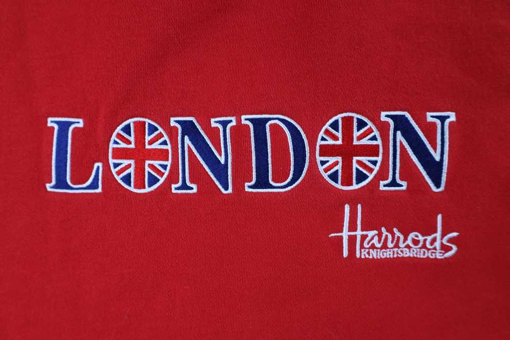 Vintage Vintage 90s Harrods London Spell Out Crew… - image 5