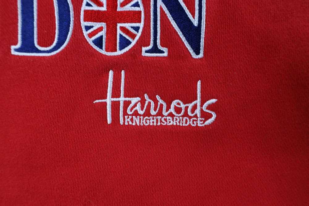 Vintage Vintage 90s Harrods London Spell Out Crew… - image 6